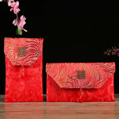WED Angpao Wedding Angpao Sangjit Kain Angpao Motif Embos / Angpao Imlek Kain Tebal WED110