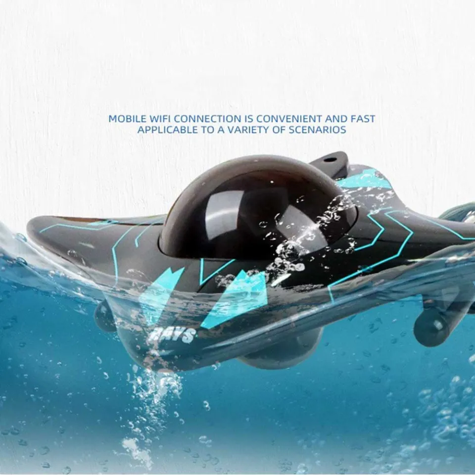 6Ch RC Submarine with Camera WiFi FPV Boat Kids RC Toy