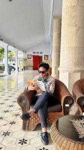 Kemeja Batik Pria Motif Slimfit Stretch Lengan Panjang Bahan Stretch Melar Premium