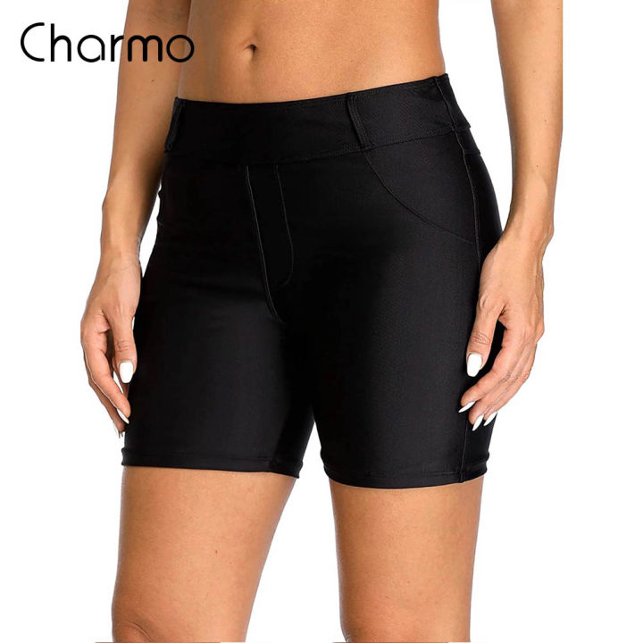 Charmo Women Swim Trunks Bottom Build-in Brief Swimwear Briefs Swimming  Tankini Bottoms Color Block Lazada PH