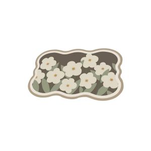 FR-C891 Keset Kaki Kamar Mandi Anti Slip 40x60cm Motif Bunga / Keset Kaki Multifungsi Kitchen Floor