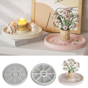 Silicone Tray Mold Silicone Holder Moulds Suitable for Hand-Making Stylish Coasters and Decorative Serving Trays