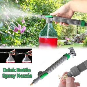 High Pressure Air Pump Manual Sprayer Adjustable Drink Bottle Spray Head Nozzle Home Garden Watering Disinfectant Tool