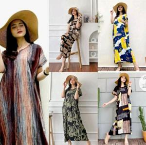NEW DRESS SAKU HOMEWEAR DASTER BUSUI DRESS RAYON PREMIUM TERLARIS YSF FASHION