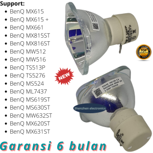 Lampu Projector Proyektor BenQ MX615 MX615 + MX661 MX815ST MX816ST MW512 MW516 TS513P TS5276 EP6127 MS524 ML7437 MS619ST MS630ST MW632ST MX620ST MX631ST new high quality projector lamp