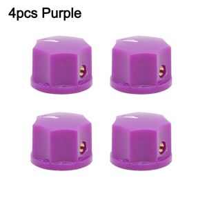 OWMXZL 4Pcs 15x10.5mm Nút điều khiển con trỏ Lỗ trục 6.35mm 1/4 inch Nhựa ABS Nút điều chỉnh DJ Mixer Bền bỉ Thiết kế đầu chỉ có rãnh Nút điều chỉnh pedal hiệu ứng guitar cho bàn đạp hiệu ứng âm thanh guitar