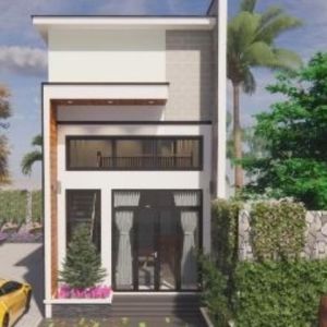 5x15m Bản Vẽ nhà cấp 4 Gác Lửng Sang Trọng. In Giấy A3 ảnh 3D màu gồm Kiến Trúc Kết Cấu Điện Nước