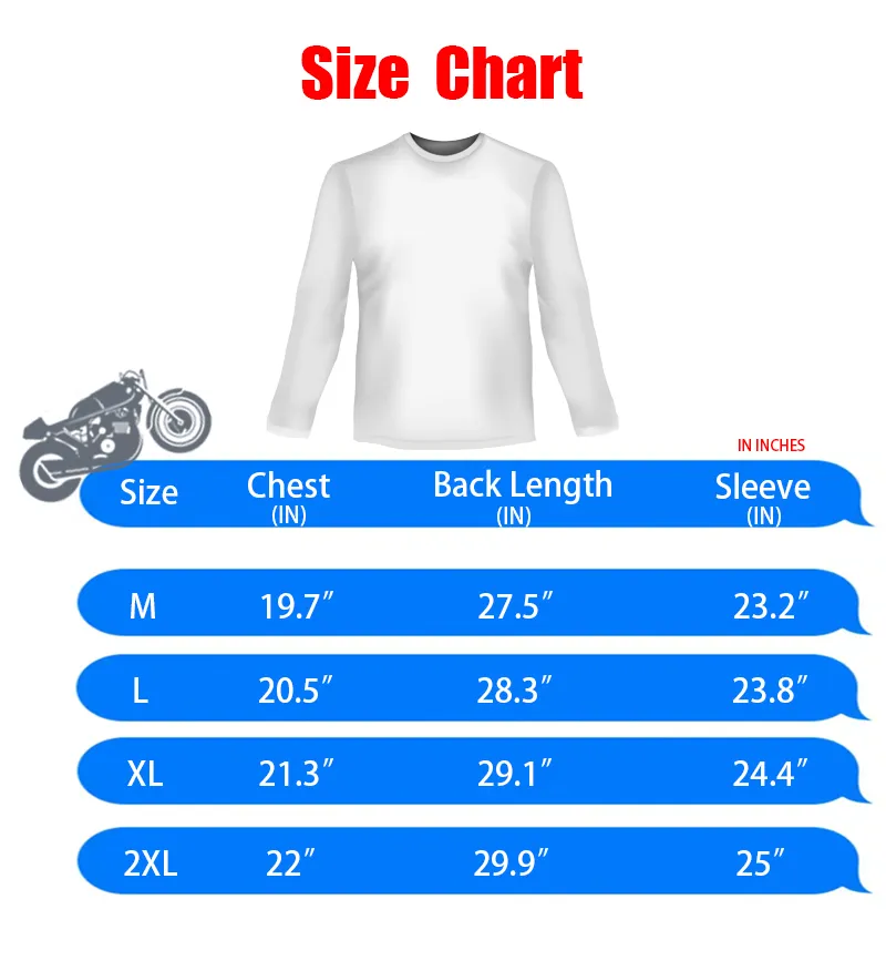 Motor shirt long sleeve for men dry fit Cycling bike jersey bikers - Main Image