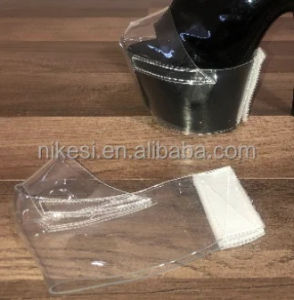 Rncksi 8"20cm Exotic Style Stripping Dance Boots & Shoe Covers with Clear PVC Steel Thick Sole Protection Toe Protector