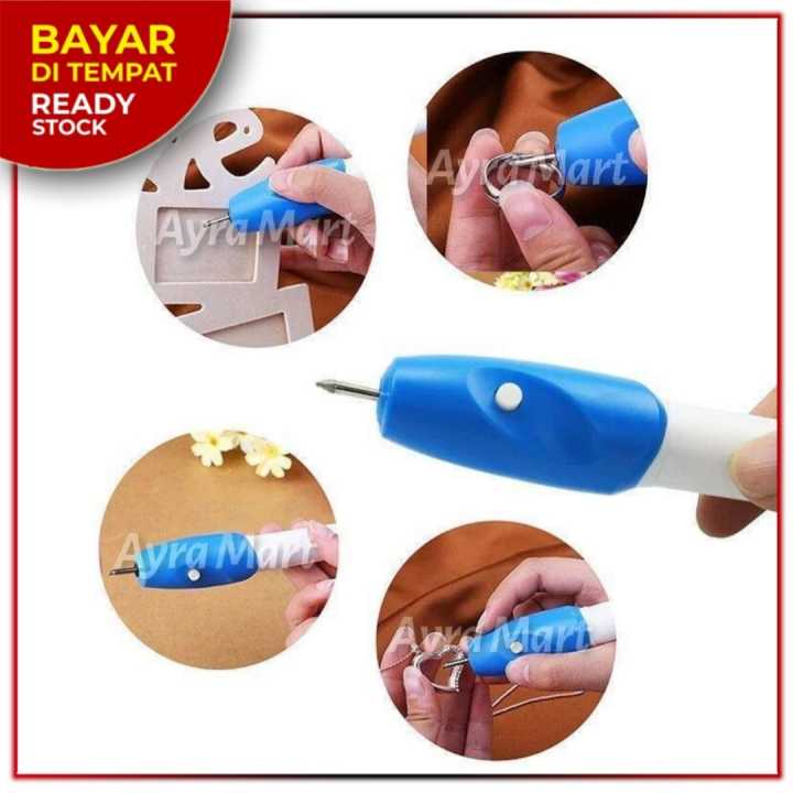 PERMANEN !! Pensil ukir piring dan sendok Alat ukir nama di piring dan sendok Alat ukir piring dan gelas permanen Alat ukir piring dan gelas permanen listrik Alat ukir kayu mesin listrik full set Engraver It Pen Asli 100% Original Product