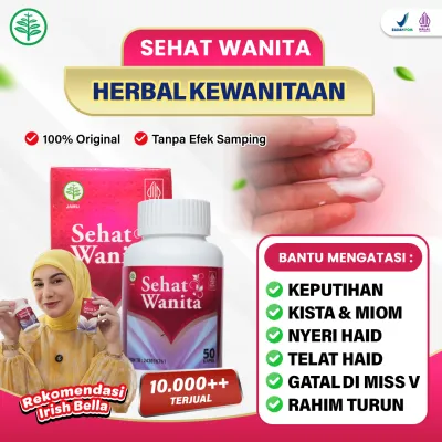 Sehat Wanita Kapsul Asli Original 100% Terlaris ( Produk Bergaransi Resmi ) Herbal Multi Khasiat Sehat Wanita 50 Kapsul Dan 100 Kapsul