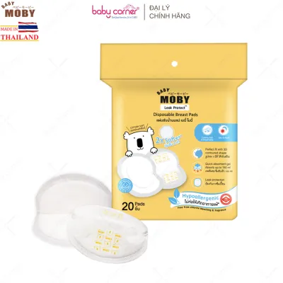 [HSD: T9/2026] Miếng Lót Thấm Sữa MOBY BABY Thái Lan Gói 20 Miếng/ 60 Miếng