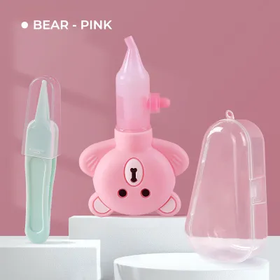 Baby Pro Baby Nasal Cleaner Soft Silicone Suction for Newborns Infants Travel-Friendly Design