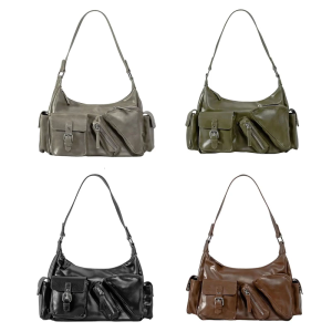 Thanh Lịch Túi đeo vai nữ da PU mềm Nách Túi Với quai phía trên Giản Dị Nách Ví Cho Mua Sắm Và Du Lịch