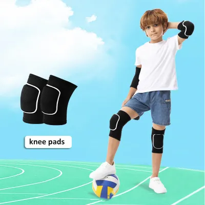 1Pair Protective Sports Knee Padsand Elbow Pads Set for Kids Kids Knees Knee Braces Dance Yoga Volleyball Football Cycling Tennis