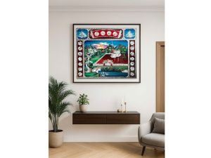 [SẢN PHẨM CAO CẤP] Tranh Sơn Mài – Cửu Huyền Thất Tổ – Size 100x120 cm – Khảm Cừ Thủ Công Tinh Xảo