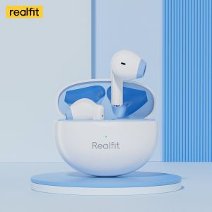 Realfit F2 Bluetooth Earphone Excellent Bass Wireless Earbuds with Mic 5H Long Playback Same Style with Lenovo LP40 Pro Lenvo XT98