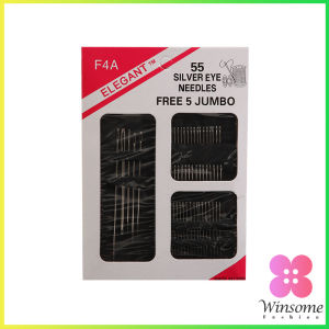 Winsome อุปกรณ์เข็มเย็บผ้า Diy สําหรับใช้ในครัวเรือน ไม่ต้องใช้ที่สนเข็ม 12 เล่ม Sewing needle