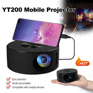 3Tech mall 1080P Mini LED Mobile Video Projector Kids Home Theater Media Player Outdoor Cinema Wired Same Screen Projector for Apple Android