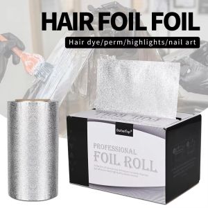 MAYIT Tạo kiểu tóc cho thợ cắt tóc Cuộn giấy bạc cho tóc Uốn tóc Sử dụng trong salon Giấy bạc cho tiệm cắt tóc Chuyên nghiệp Làm dày Giấy bạc uốn tóc Uốn tóc