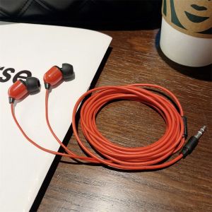 GENENIC Chất lượng cao 3.5mm Siêu dài 3 mét Trắng đen đỏ Siêu trầm Tai nghe nhét trong tai Tai nghe có dây Stereo Earbuds Tai nghe có dây