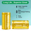 VAPCELL M11 V20 BATERAI 18350 1100mAh 10A HIGH DRAIN BATTERY SENTER LED MINI. 