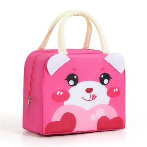 VIVOLILV 1pcs Fashionable Cartoon Convenience Contemporary Handheld Cute Penguin Bento Bag Lunch Bag Student Lunch Box Eco Friendly Durable Handbag