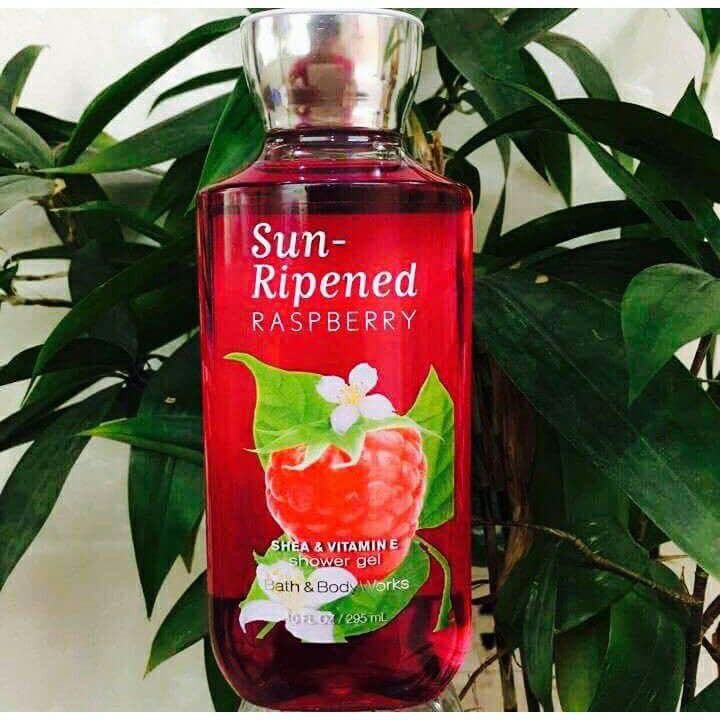 [HCM]Sữa Tắm Bath Body Works Sun-Ripened Raspberry Shower Gel 295ml  made in USA
