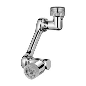 Vòi Nước Xoay 1080 ° Thông Dụng Thiết Bị Sục Khí Mở Rộng Vòi Nhựa Bộ Lọc Bắn Tung Tóe Vòi Chậu Rửa Nhà Bếp Vòi Bọt Xà Bông Cánh Tay Robot