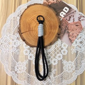 Creative Color Keychain Nylon Hanging Rope Mountaineering Buckle DIY Doll Pendant Mobile Phone Chain Bag