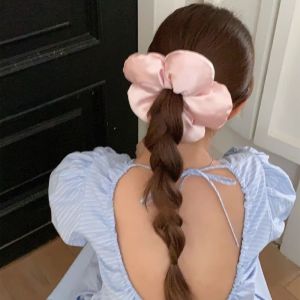 YOCKY Flower Shape Flower Scrunchies Cloth Sponge Large Satin Hair Scrunchies Elastic Ponytail Holder Exaggerated Hair Ring Women