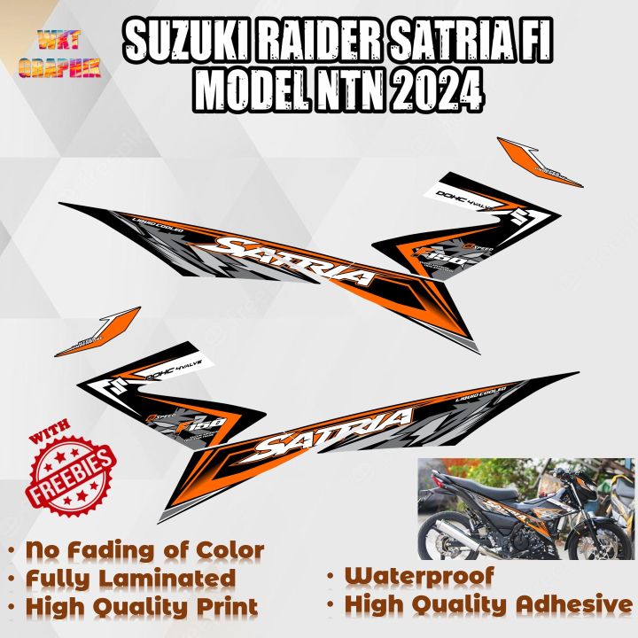 SUZUKI RAIDER SATRIA FI MODEL NTN 2024 DECALS (WATERPROOF, LAMINATED ...