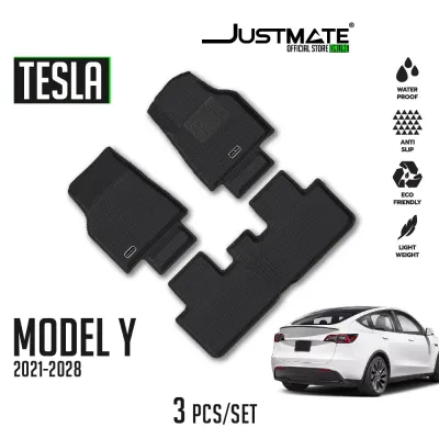 JUSTMATE TESLA พรมปูพื้นรถยนต์ MODEL Y 2021 - 2029