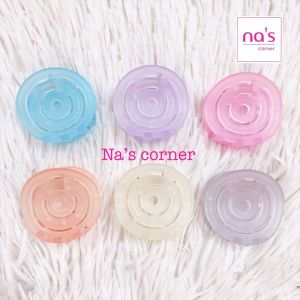 Kẹp tóc càng cua Thái lan nhựa mờ màu nhạt trong vintage sang êm đẹp