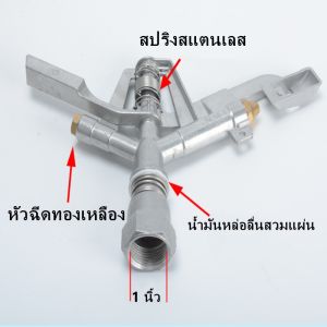 [GIORGIO ARMANI MALL]หัวสปริงเกอร์ แบบตีน้ำ ฉีดน้ำระยะไกล เกลียวใน 1 นิ้ว 360 องศาหมุนรอบตัวหัวสปริงเกอร์ แบบตีน้ำ ฉีดน้ำระยะไกล เกลียวใน 1 นิ้ว 360 องศาหมุนรอบตัว