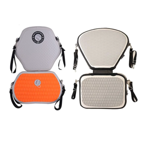 Inflatable Kayaks Seat with Back Support Comfortable Paddle Board Seat Cushions Adjustable Strap Canoes Backrest Seat