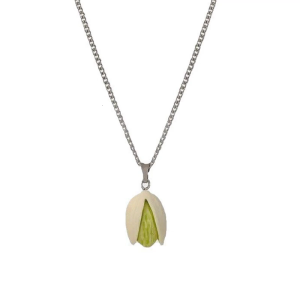 Realistic Pistachioes Charm Necklace Sturdy Alloy Material Portable Accessory for Gifting or Personalize Styles