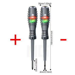 ปากกาการทดสอบกระแสไฟฟ้าไขควงอเนกประสงค์1/2ชิ้นแรงบิดสูง100-250โวลต์ปากกาวัดแสงสีคู่เครื่องมือตรวจกระแสไฟช่างไฟฟ้าปากกาทดสอบแรงดันไฟฟ้ามือถือ
