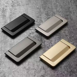 Cabinet Handles for Wood Hidden Handle Drawer Handle Invisible Cabinet Door Handle Flat Drawer Handle