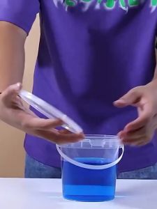 10PCS Multipurpose Bucket With Handle&Lid Seal Clear Storage Plastic Container Pail Canister Food Keeper 500ml/750ml 1 L 2 L