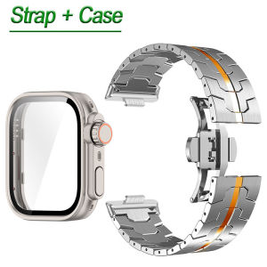 Luxury Stainless Steel Strap + Case For Huawei Watch Fit 4 Pro Titanium Metal Bracelet WatchBand and Change to Ultra 2 For Huawei Watch Fit 4 3