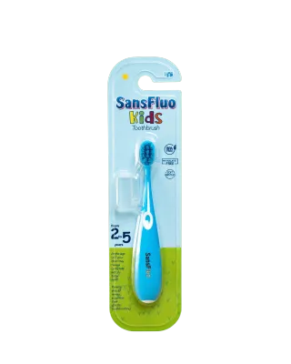 (NEW LOOK) SansFluo Kids Toothbrush Step 2 (for 2-5 years old)