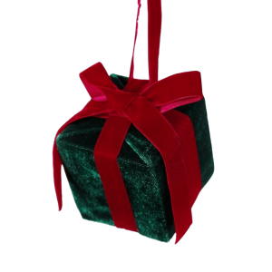YUBAGUANB Bow Christmas Hanging Ornaments Velvet Square Gift Box Christmas Tree Decoration Home Decor Mini  Ornaments Christmas Tree