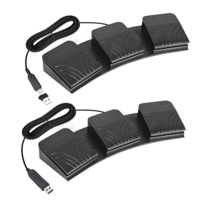 เท้าควบคุม USB สามชั้นตามหลักสรีรศาสตร์สายควบคุมมัลติมีเดียสำหรับพีซีที่สามารถปรับแต่งได้