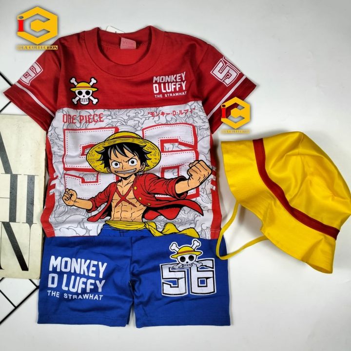 IDC Setelan Baju One Piece Anak Laki-Laki Lengan Pendek Bahan Katun Adem Untuk Usia 1-10 Tahun / Baju One Piece Anak Cowok Trendy