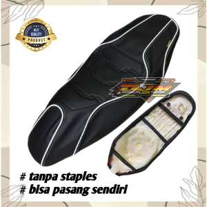 sarung jok motor vario/beat/nmax/scoopy/aerox/pcx tinggal pasang sudah ada perekat PNP bahan tebal zeus