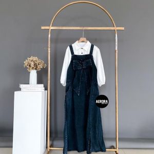 Baju Kodok Kupu Overall Overal Rok Dress Jeans Wanita Premium Terbaru Kekinian 2024 Ld 100 P 135 Jody Overall RemajaAllsize