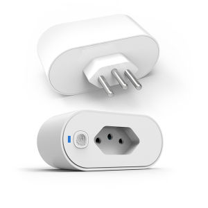 Smart WiFi Plug 16A Brazil Standard Power Monitor Remote Control Timer Socket Compatible with Voice Assistants