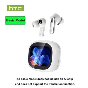 HTC NE46 Al Translator Earbud Health Monitoring Bluetooth 6.0 HiFi Stereo Sound In-Ear Headphones with Mic Waterproof