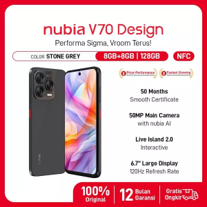 Nubia V70 Design NFC RAM 8/128GB (GARANSI RESMI)